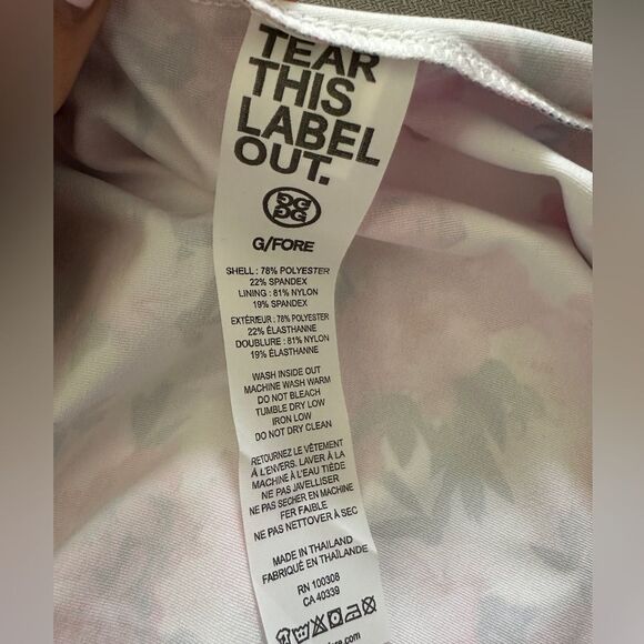 G/FORE G4 Womens Golf, tennis or pickleball Skort Floral Print S Polyester - Picture 2 of 5